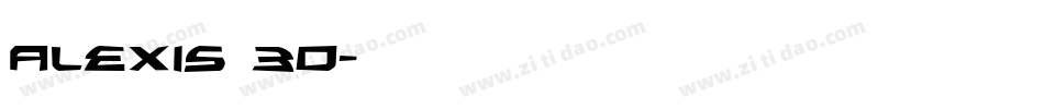 Alexis 3D字体转换